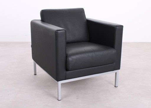 Giulio Marelli Fauteuil cubique noir