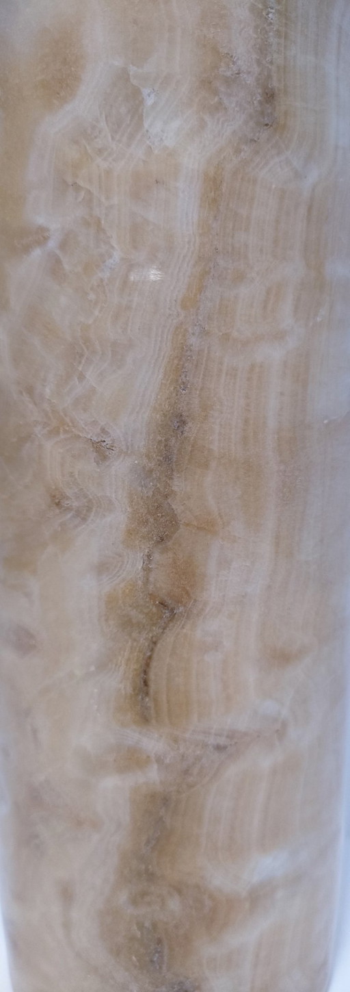 1970s onyx roller vase