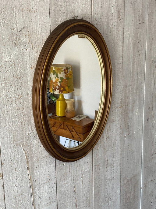 Ovaler Spiegel – Glass, Wood (photo 2 of 8)