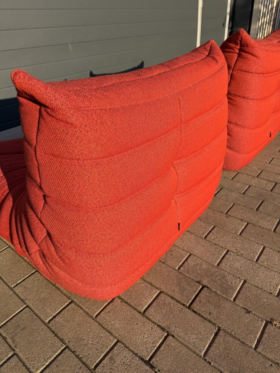 Image 1 of 2x 100% authentieke Ligne Roset Togo 1zits, Masai stof