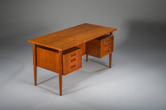 Image 1 of Modern Danish Teak Desk, 1950s