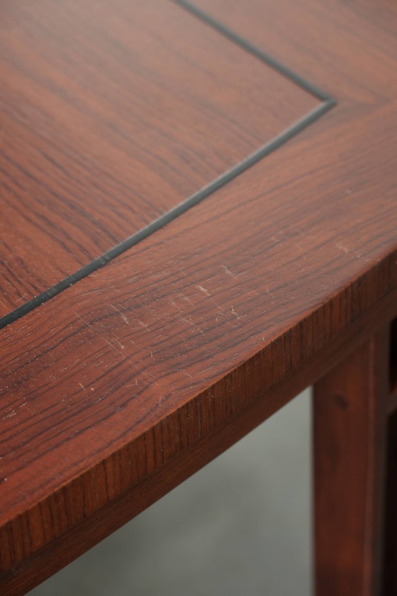 Image 1 of Table basse Art Déco à sections extensibles, signée Schuitema, collection Decoforma