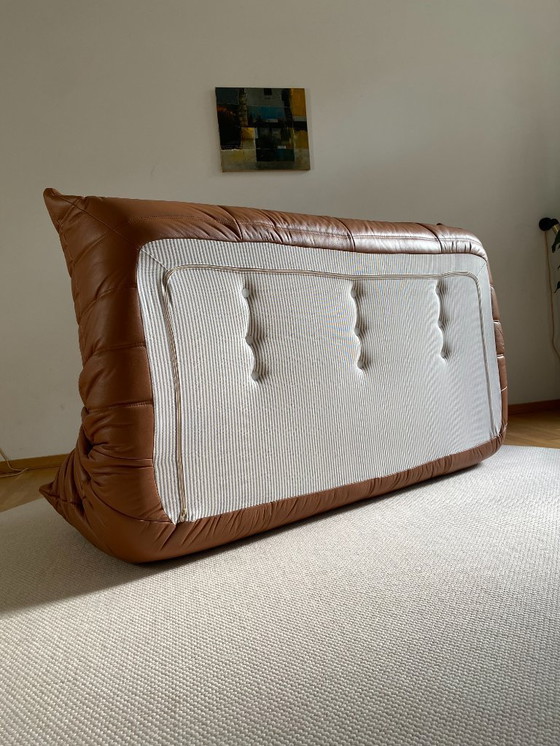 Image 1 of Ligne Roset - Togo - 3 places - Cuir brun cognac