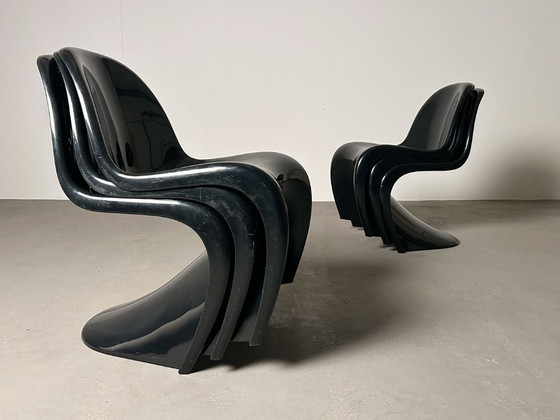 Six chaises de Verner Panton pour Fehlbaum 1975 – Herman Miller, Chaises de salle à manger, Plastic (photo 9 of 9)