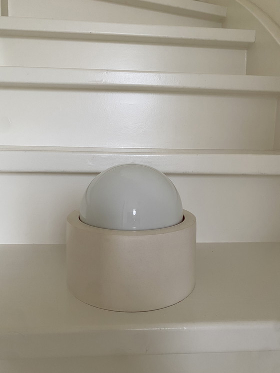 Image 1 of See also my other ads

Vintage ceiling light / wall lamp with opaline glass globe - retro design