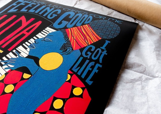 Image 1 of Nina Simone, one of the greatest Divas in Jazz history - Poster 50x70 cm