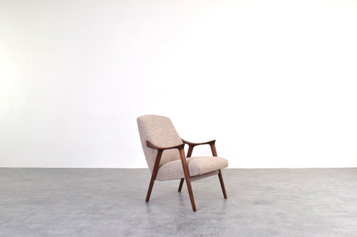 Mid-Century "Tenor" Teak & Boucle Fauteuil van Møre Lenestolfabrikk, jaren 60
