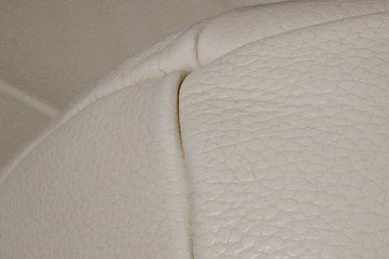 Image 1 of Paul Falkenberg x Rom AG - Sillón "Chili" en piel blanca y acero cromado - c. 1985 - Bélgica