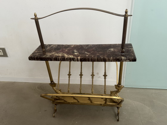 Image 1 of Hollywood Regency tijdschriftenrek