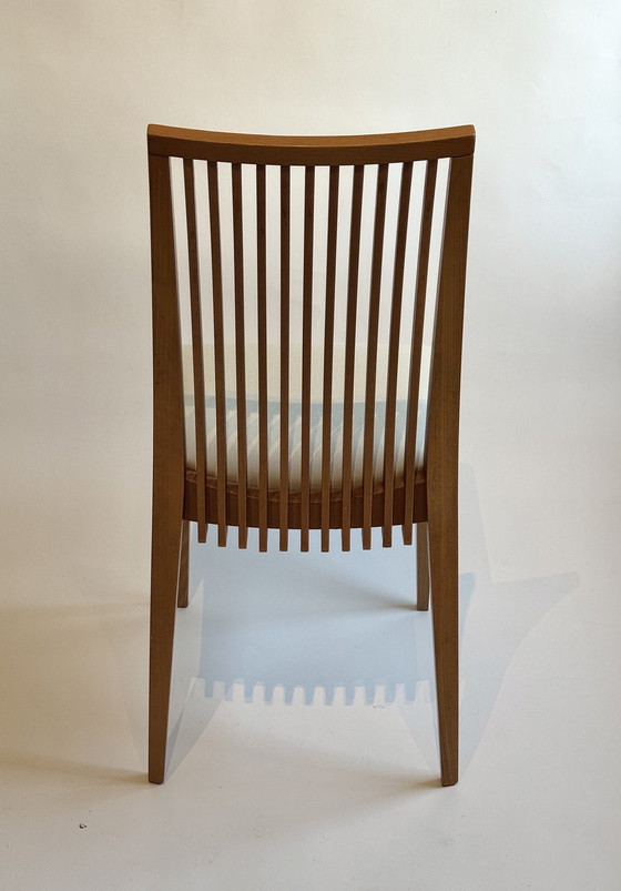 Image 1 of Set 4 Vintage Eetkamer Stoelen A. Sibau /  Frank Llyod Wright /. 80’s 