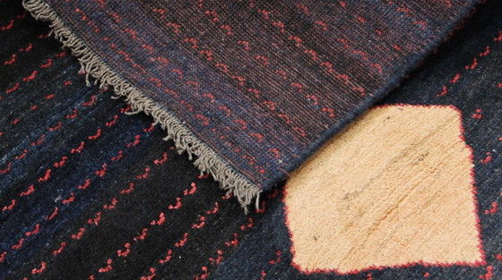 Image 1 of Original Persian carpet Gabbeh Ghashghai Oriental carpet 155 cm x 113 cm Old Natural