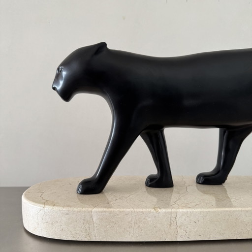 Pantera negra - François Pompon – beeldhouwkunst, Marble, Stone (photo 2 of 14)