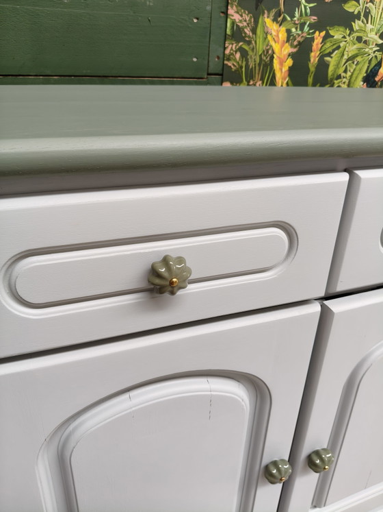 Grey/Green Sideboard – Wood (photo 6 of 8)