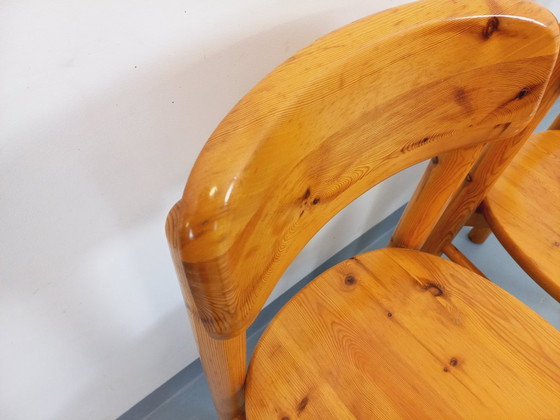 Image 1 of Set di 2 sedie vintage scandinave in pino Rainer Daumiller degli anni '60/'70