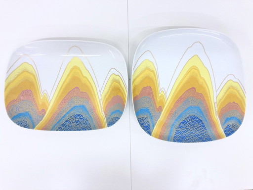 2 assiettes/bols à fruits par Rosenthal Design Rosamonde Nairac 70s