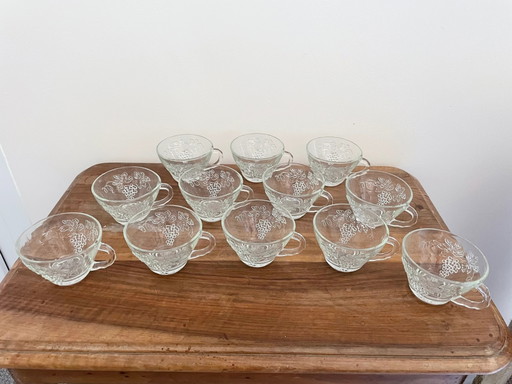 Set of 12 vintage cups