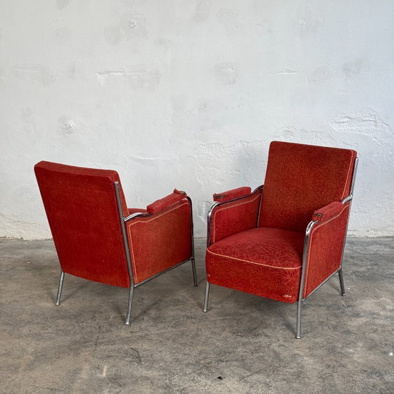 Image 1 of Paire de fauteuils de József Peresztegi, années 1960 – Design moderniste hongrois