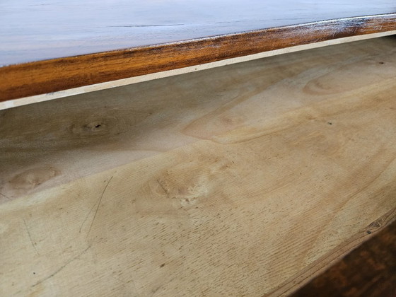 Image 1 of Kommode im Art-Déco-Stil aus Mahagoni-Maserholz mit lackierten Profilen