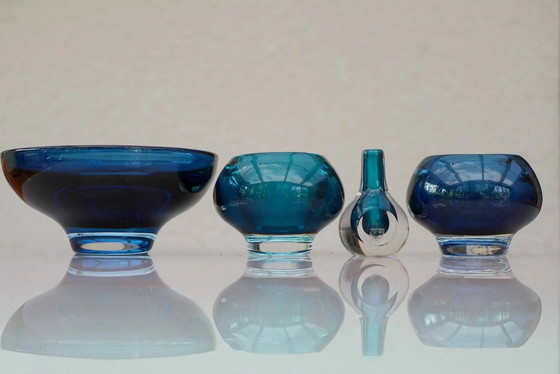 Image 1 of Verres Sommerso de Mona Morales, années 1960, ensemble de 4