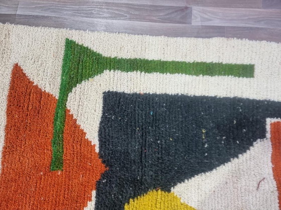 Marokkanischer Beni Ouarain Berberteppich, handgewebt, handgefertigt, 2,5 x 1,5 m – Teppiche & Läufer, Wool (photo 4 of 9)