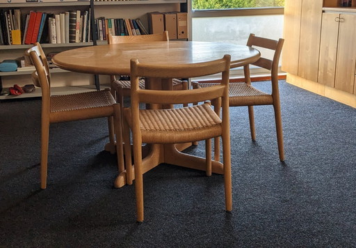 Ensemble de tables à manger Niels Otto Møller Modèle 84