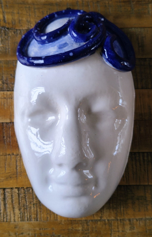 Set of glazed ceramic sculptures from Italy.