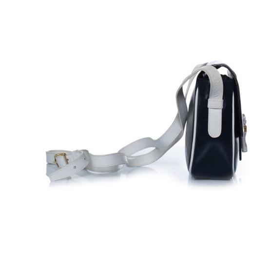 Bolso Celine de piel negra con borla y detalles blancos. – Céline, Bolsos de hombro, Calfskin (photo 4 of 13)