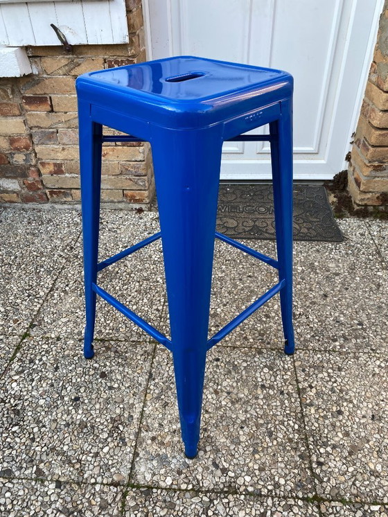 Image 1 of TOLINE H75 stapelbare industriële barkruk, blauw
