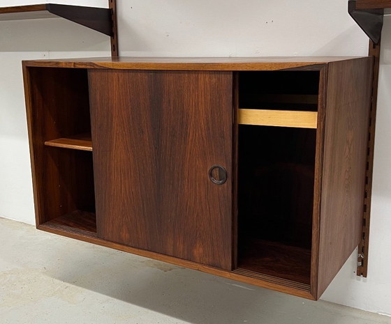 Image 1 of Sistema a parete modulare in palissandro di Kai Kristiansen per Feldballes