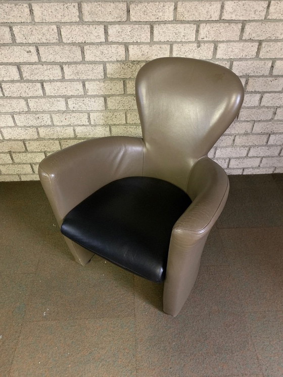 Image 1 of 2x Leolux Amphora fauteuils Leder