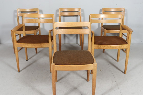 Image 1 of 6er Set Stühle/Esszimmerstühle Von H.W. Klein Für Bramin, Dänemark, 1970er Jahre