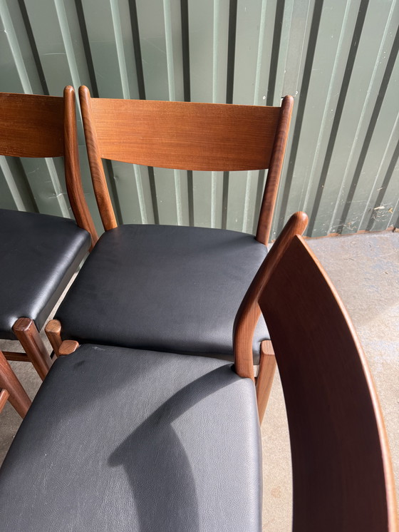 Image 1 of 4 Pastoe Teak Eetkamerstoelen SA10 Cees Braakman