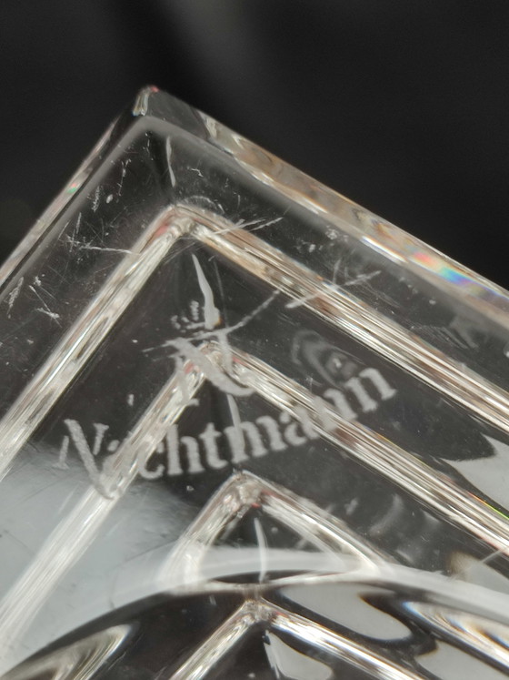 Image 1 of Trio 3 Nachtmann Bavarian crystal candlesticks cash register