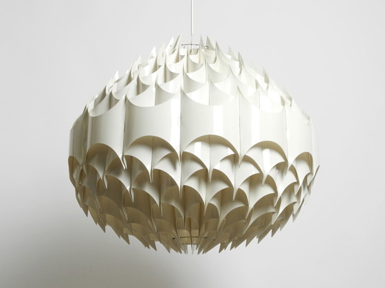 Image 1 of Rara lampada a sospensione XXL Rytmic di Havlova Milanda 1969 per Vest | Prodotta in Austria | Ø 68 cm