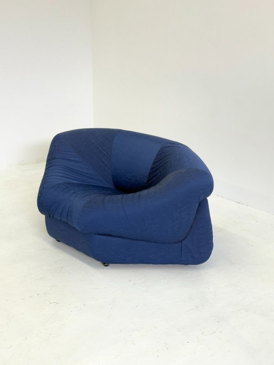 Image 1 of Élément d'angle bleu pour fauteuil Airborne Space Age