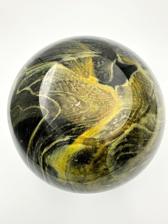 Image 1 of XL Iwatsu Art Glass Vase Mouth-blown Japan