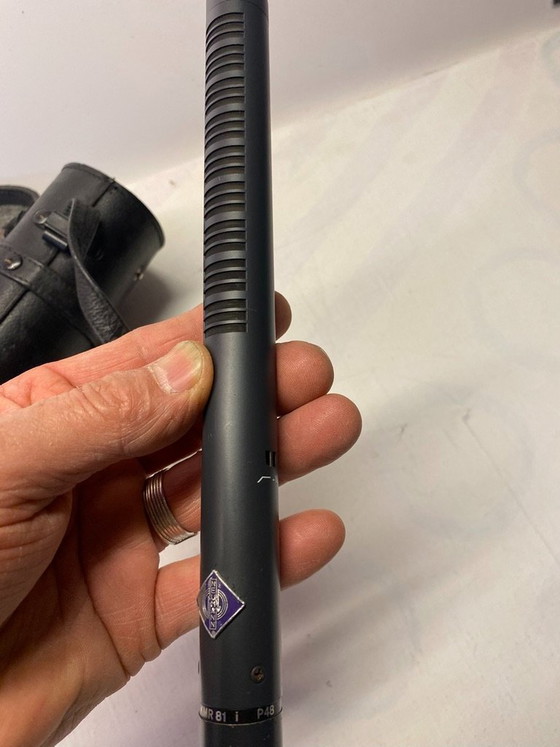 Image 1 of Neuman KMR 81 microphone with leather case