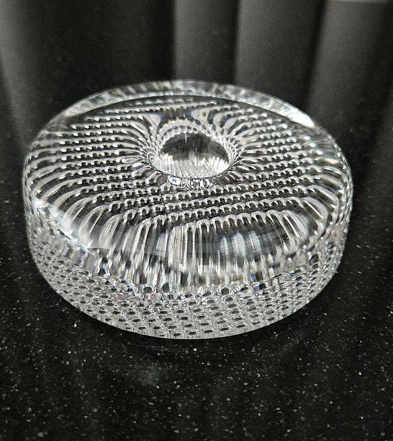 Image 1 of Portacandele e fermacarte Holmegaard di Torben Jørgensen – Design in vetro danese vintage del 1988