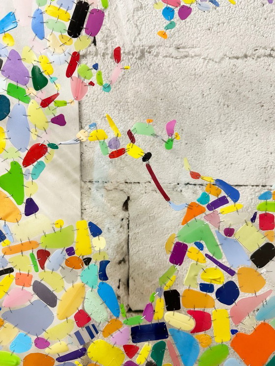 Image 1 of Large expressionist composition on Plexiglas