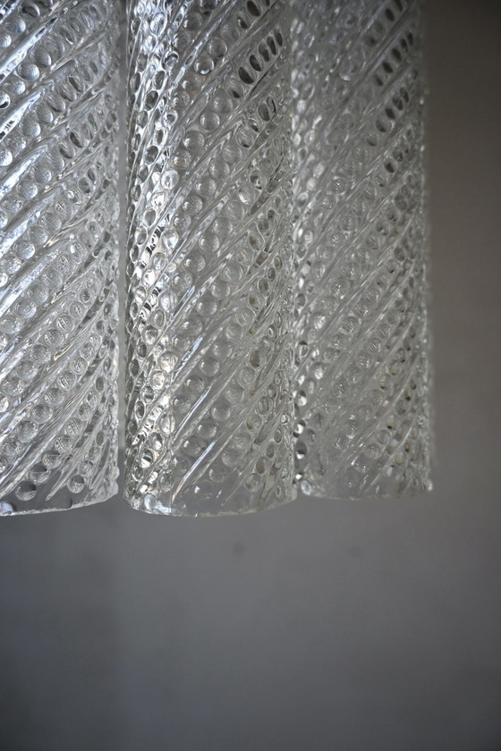 Image 1 of Lampada a sospensione italiana in vetro di Murano degli anni '60.