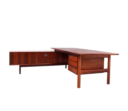 Vintage directiebureau met dressoir, Arne Vodder voor Sibast, 1960s