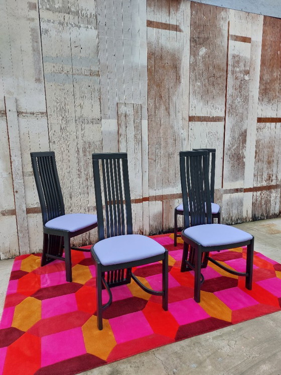 Image 1 of Sedie modello L4k 252 di Liberty, set di 4. Design