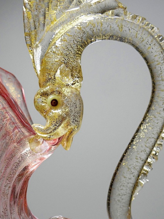 Dolfijn Aiguière van Antonio Salviati in Murano glas, 19e eeuw – Glaskunst (photo 14 of 15)