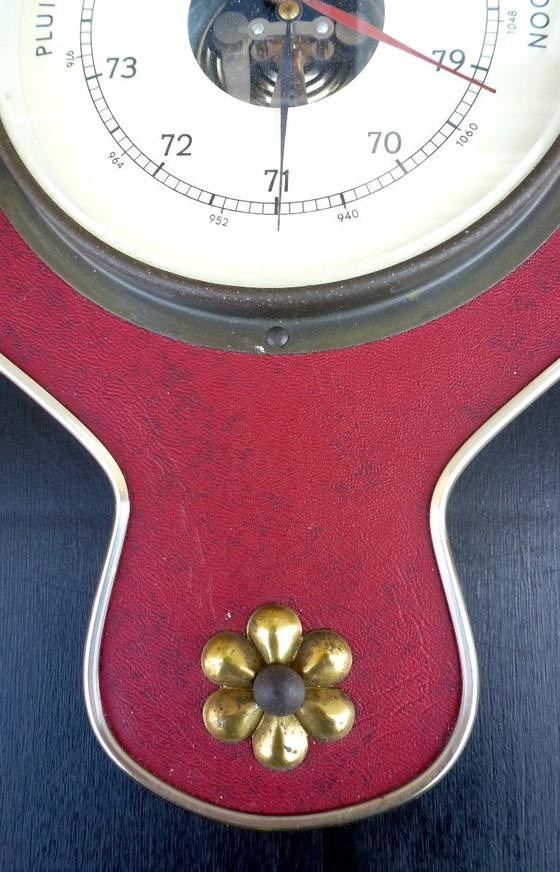 Image 1 of Vintage Banjo barometer, thermometer and hygrometer.