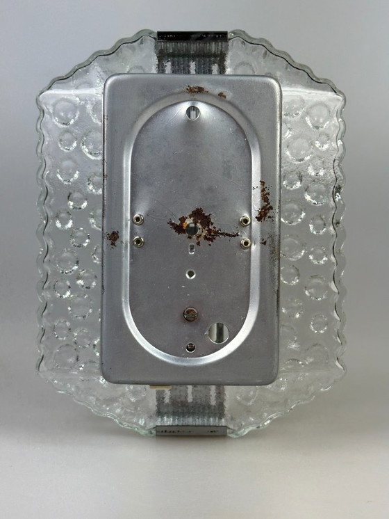 Image 1 of 60s 70s Bubble Wall Lamp Chrome & Glass Space Age by Hustadt Leuchten