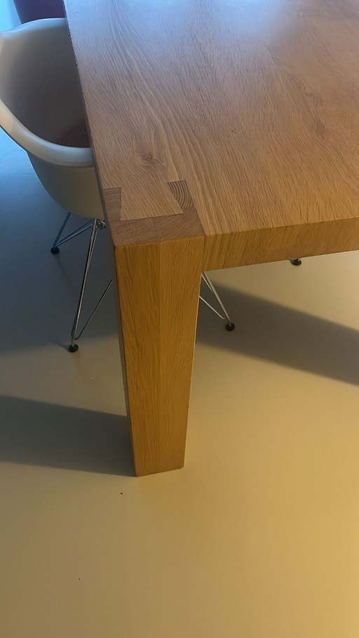 Elegante tavolo da pranzo moderno in ROVERE MASSELLO, 3 m x 1 m