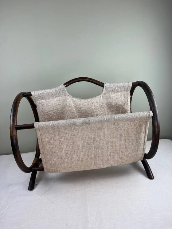 Portariviste vintage in rattan – Wicker, Art Deco (photo 9 of 11)