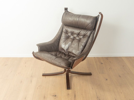 Image 1 of FALCON chair with footstool, Sigurd Ressell for Vatne Møbler, Vintage