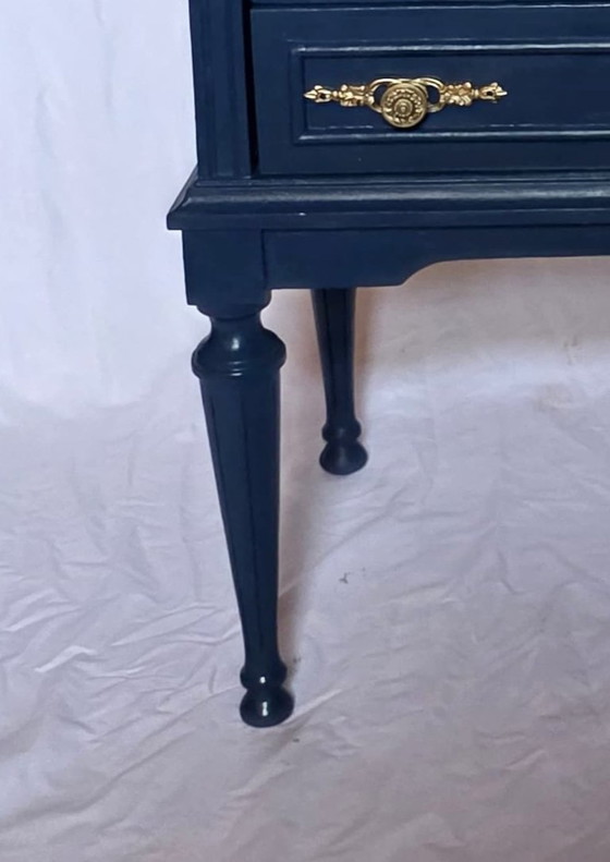 Pair of Restored Vintage Bedside Tables in Louis XVI Style – Nightstands, Wood (photo 4 of 5)