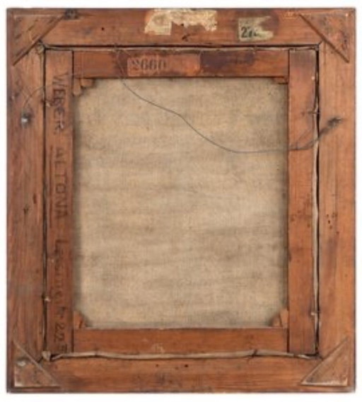 F. Peters-Weber, El anciano, 1901, óleo sobre lienzo